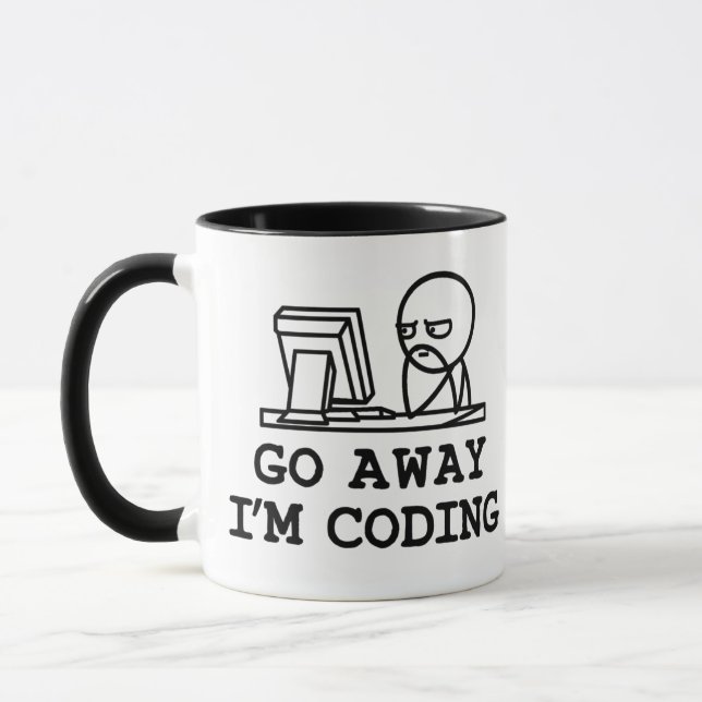 Caneca Go Away IM Coding (Esquerda)