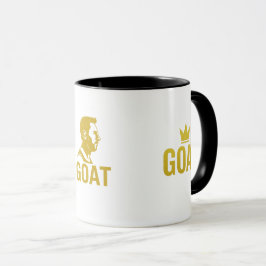 Caneca GOAT Gold Crown Mug – Black & Gold