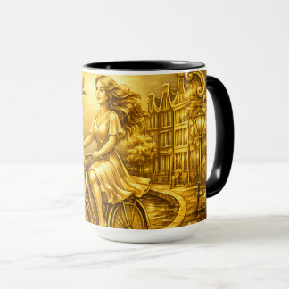 Caneca Gold Amsterdam Arched Bridges Charm
