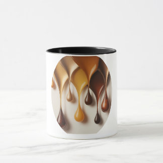 Caneca Gold Colors in Motion – Design Abstrait Doré Mug