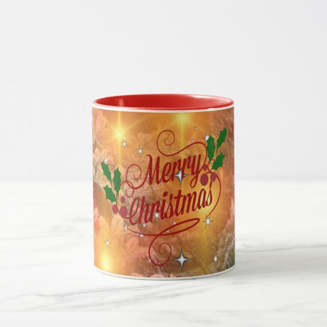 Caneca   Golden Christmas design, (Centro)