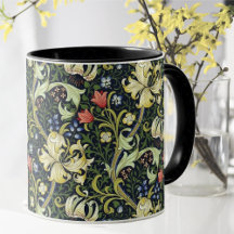 Golden Lily Vintage Floral Pattern William Morris