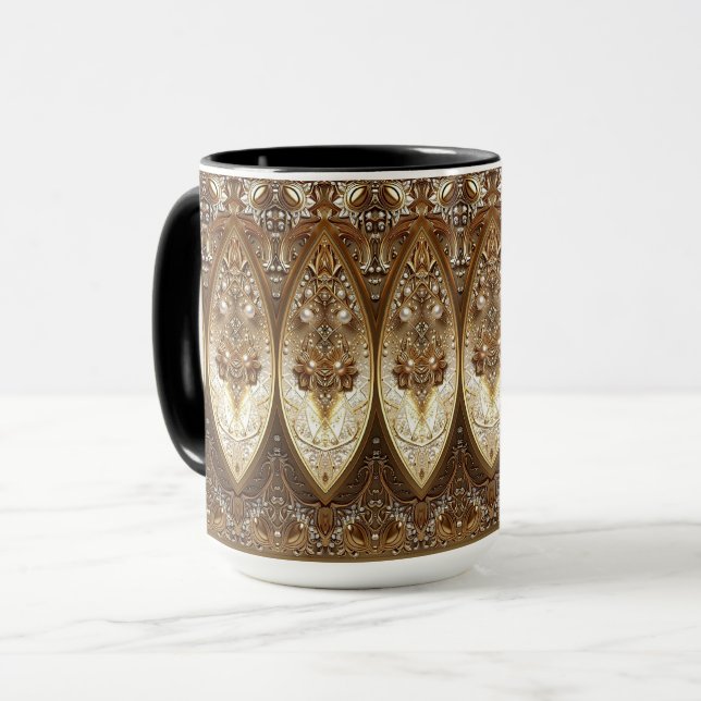 Caneca Golden Ornate Mug (Frente Esquerda)