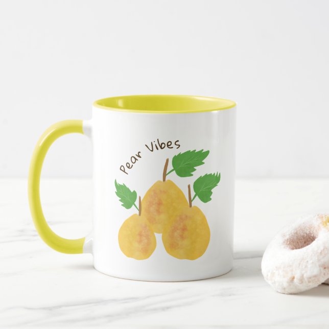 Caneca Golden Pears Collection (Com Donut)