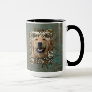 Caneca Golden retriever Mickey das patas da pedra do PAI