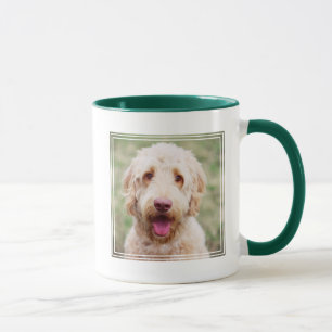Caneca Goldendoodle sorrindo