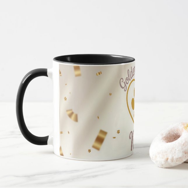 Caneca Golder Retriever Mom Custom Coffee Mug (Com Donut)