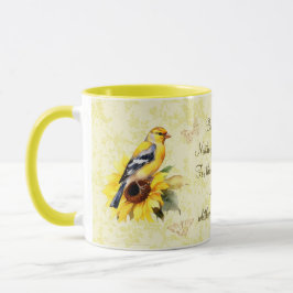 Caneca Goldfinch Mug Bíblia Verse Não Tem Medo