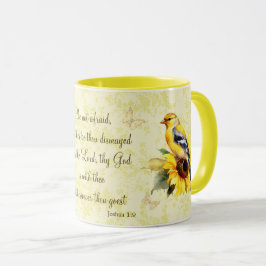 Caneca Goldfinch Mug Bíblia Verse Não Tem Medo