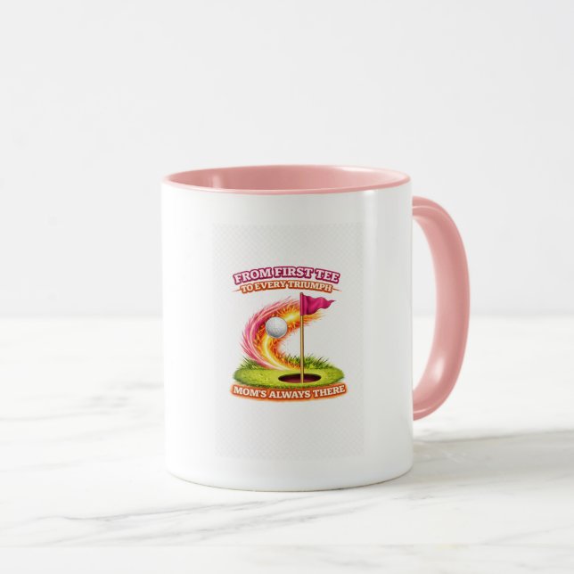 Caneca Golf Mom Sempre Presente | Do Primeiro Tée  (Frente Esquerda)
