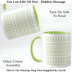 Caneca Golfaholic Hidden Message 140GW Funny Golf