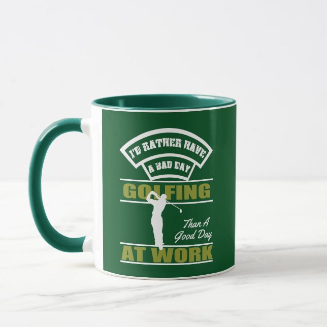 Caneca Golfe E Combinação De Trabalho (Esquerda)