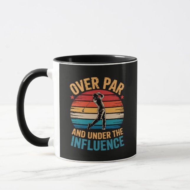 Caneca Golfe Engraçado Bebendo (Esquerda)