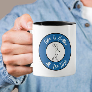 Caneca Golfe Golfer Humor Divertido Esporte Trocadilho Az