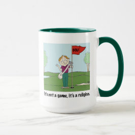 Caneca GOLFE! Não é um jogo, ele é uma religião