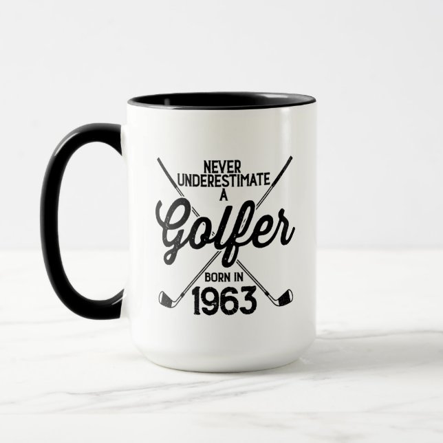 Caneca Golfer Golfing de 60 anos 1963 Golfer's 60th (Esquerda)