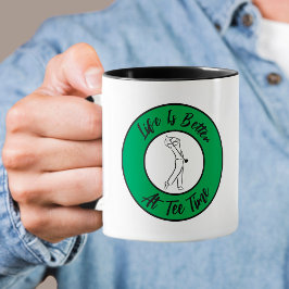 Caneca Golfer Tee Humor Engraçado Esportes Engraçados Pun