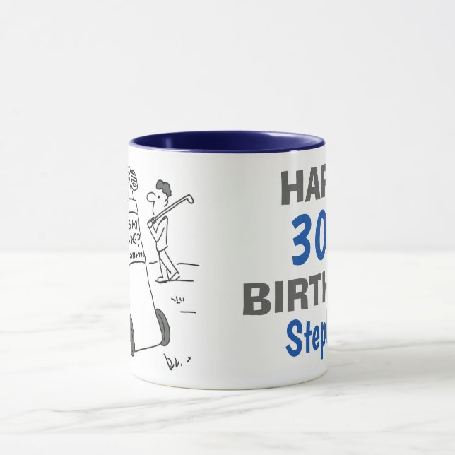 Caneca Golfer with Golf Bag and Sign (Centro)