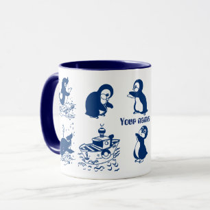 Caneca Golfinhos, Baleias e Pinguins