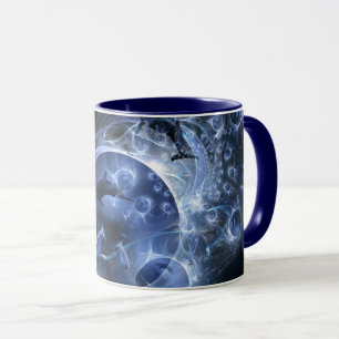 Caneca Golfinhos e Fractals Mug