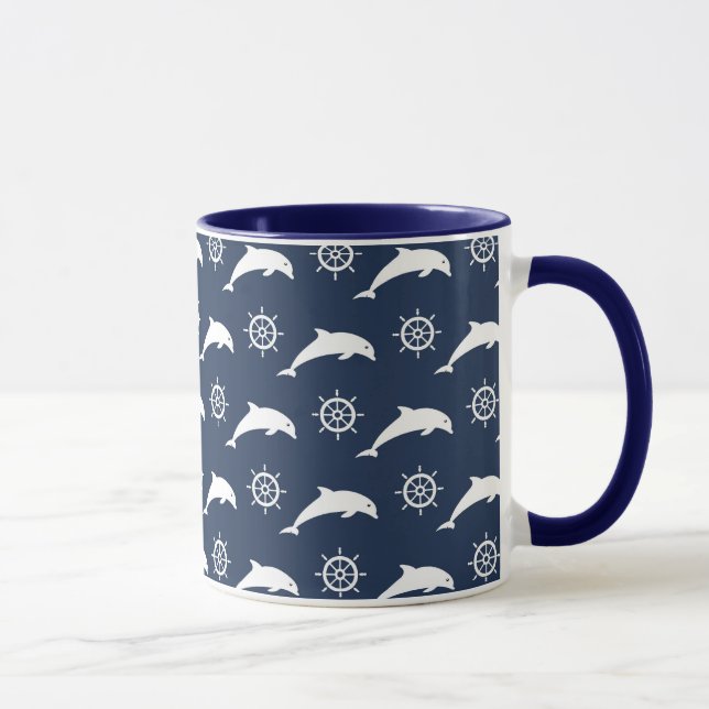 Caneca Golfinhos no teste padrão da parada (Direita)