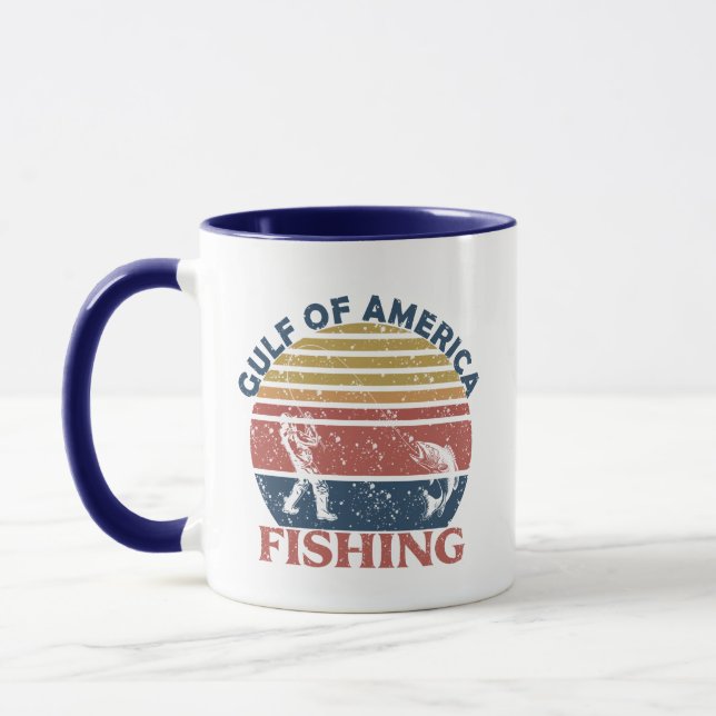 Caneca Golfo da América polo de pesca patriótico american (Esquerda)