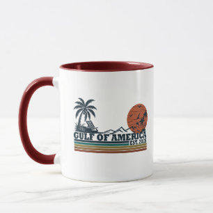 Caneca Golfo da América vintage design patriótico