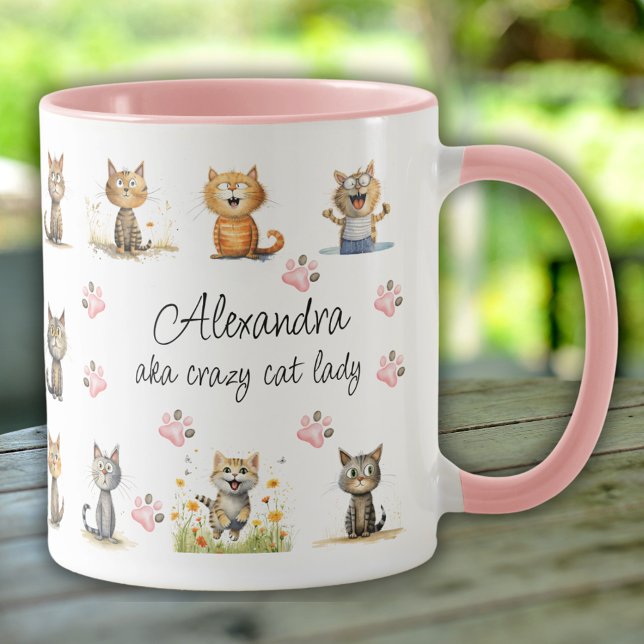 CANECA GOMA DE LADY GATO LOUCO (Criador carregado)