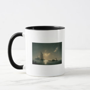 Caneca Gondolier no mar em a noite, 1843