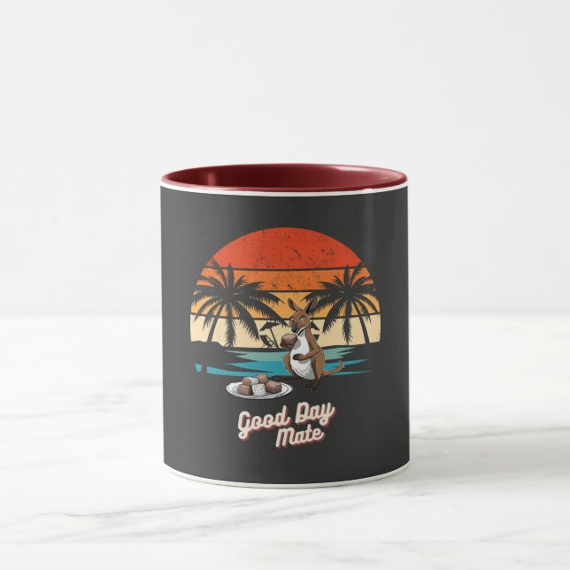 Caneca Good Day Mate  kangaroo Australia souvenir  (Centro)
