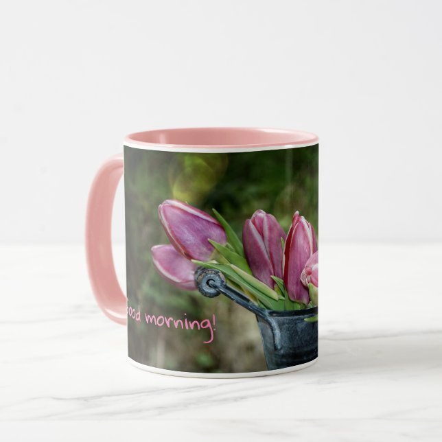 Caneca Good morning Tulips (Frente Esquerda)