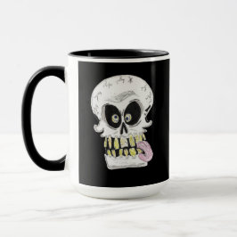 Caneca goofy skull skeleton face