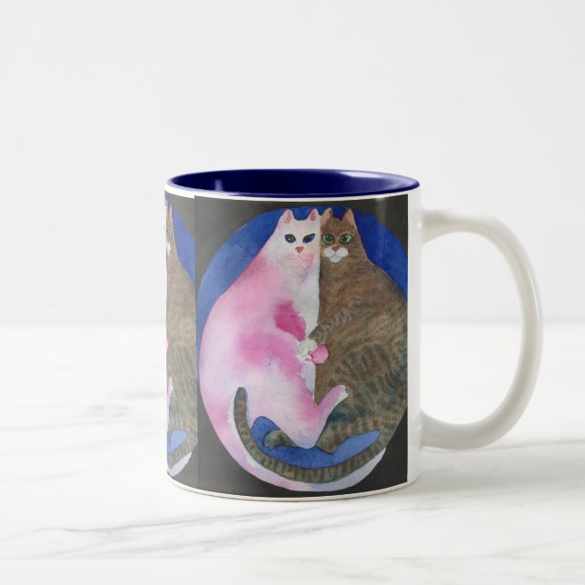 Caneca gorda de afago dos gatos (Direita)