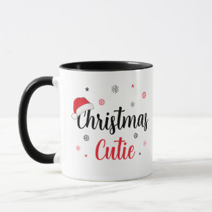 Caneca Gordinho Natal Chapéu de Papai Noel Tipografia Mod