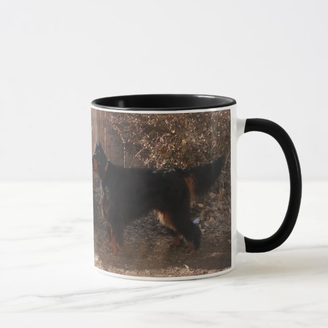 Caneca Gordon Setter Cerâmica Ringer Mug (Direita)