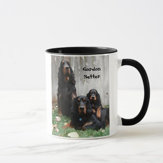 Caneca Gordon Setter Generations pintando canas cerâmicas (Direita)