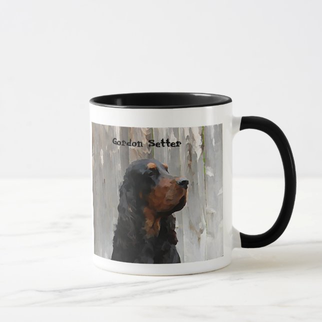 Caneca Gordon Setter Head Painting on a Ceramic Mug (Direita)