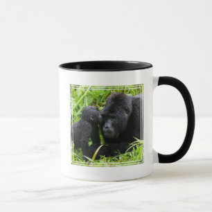 Caneca Gorila da Montanha Infantil Beija Gorila Macho Adu