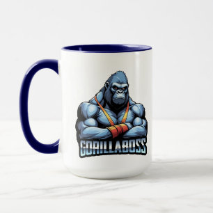 Caneca GorillaBoss - Gráfico engraçado de gorila - Goril