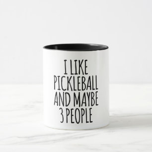 Caneca Gosto De Pickleball E Talvez De 3 Pessoas