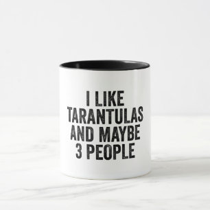 Caneca Gosto De Tarântulas E Talvez De 3 Pessoas