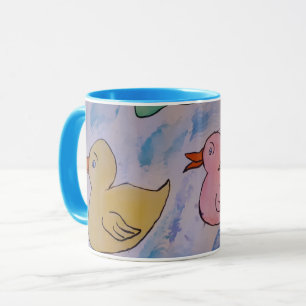 Caneca Gotas de chuva em Ducklings Mug