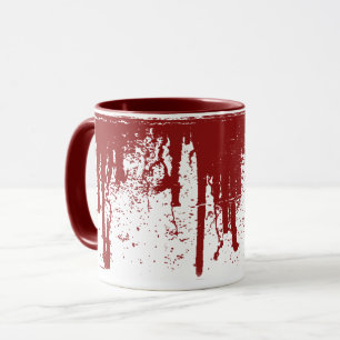 Caneca Gotejamento vermelho