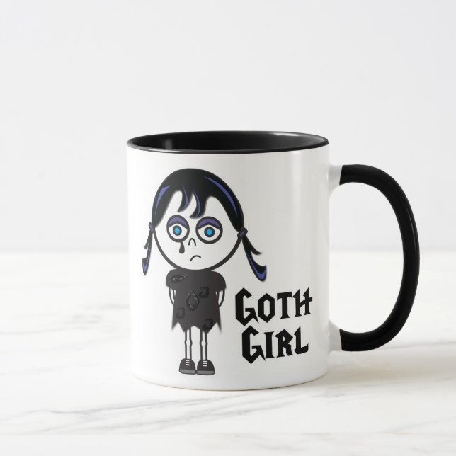 Caneca Goth Emo Girl, Goth Emo Girl (Direita)
