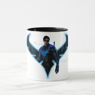 Caneca Gotham Knights Nightwing in Logo