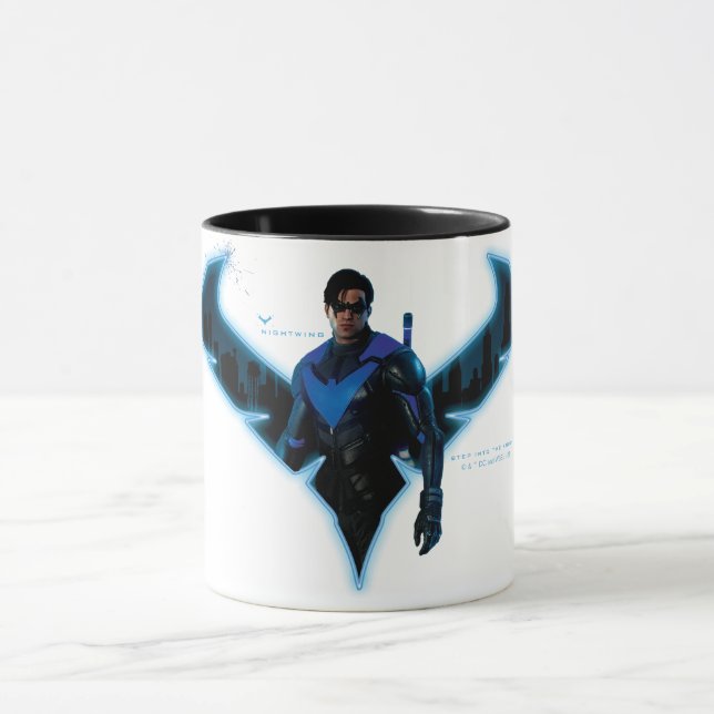 Caneca Gotham Knights Nightwing in Logo (Centro)