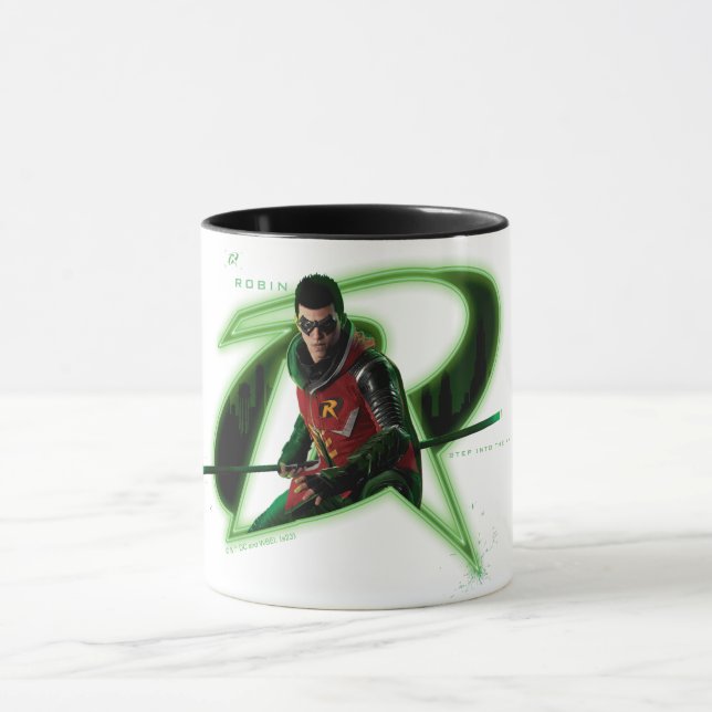 Caneca Gotham Knights Robin no logotipo (Centro)