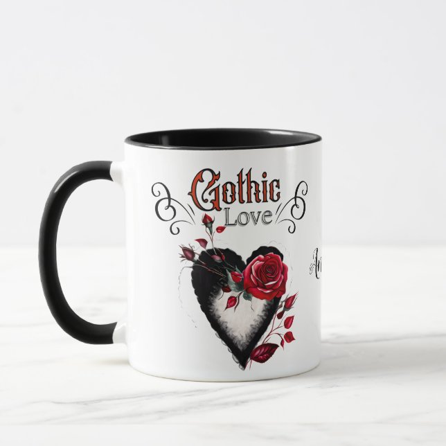 Caneca Gothic Love Mug (Esquerda)