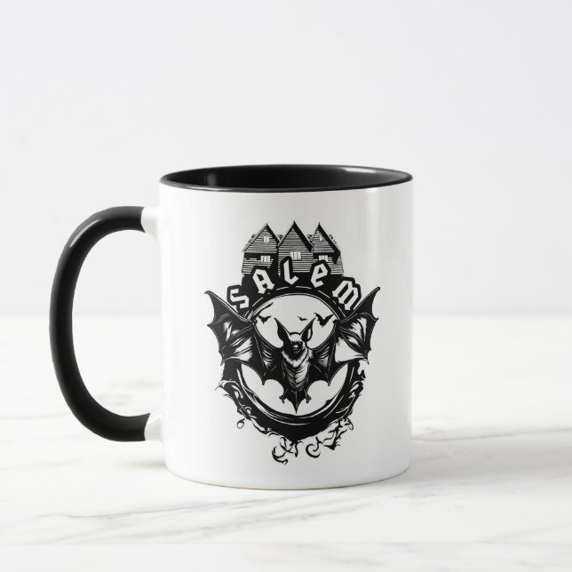 Caneca Gótica Bat E Salem WitHouse (Esquerda)
