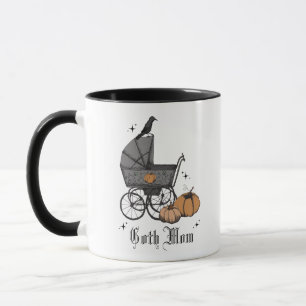 Caneca Gótico Mãe Halloween Queda Carruagem Vitoriana